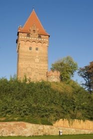 Kapitelturm auf dem Schloss Tangermünde an der Elbe