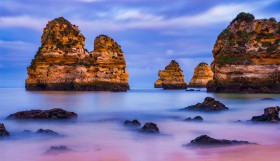 Praia do Camilo - Algarve - blauw uurtje - Portugal