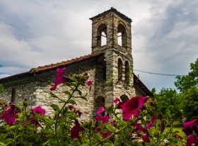 Agia Paraskevi with flowers