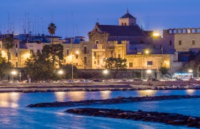 Chiesa di Santa Scolastica Bari in the blue hour (Dusk)