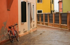 Burano House with Bicycle