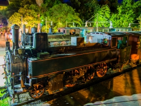 Steam train in Kalamata