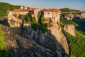 Monastery Varlaam before Sunset