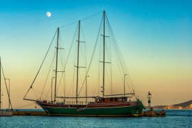 Boat in Methana Harbour