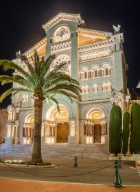 12 Monaco Cathedrale Saint Nicholas Nacht
