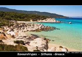 Beach : Kavourtrypes on Sithonia , Chalkidiki
