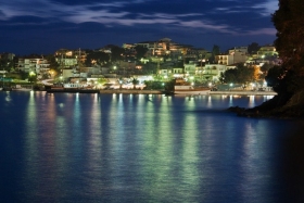 Neos Marmaras at night