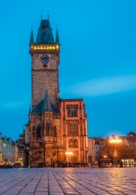 Altstädter Rathaus Prag bei Nacht