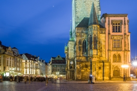 Altstädter Rathaus Prag vom Altstädter Ring aus gesehen
