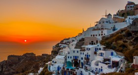 Santorini - Zonsondergang vanaf Oia