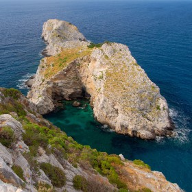 Nice cliff at the nord end of Skiathos